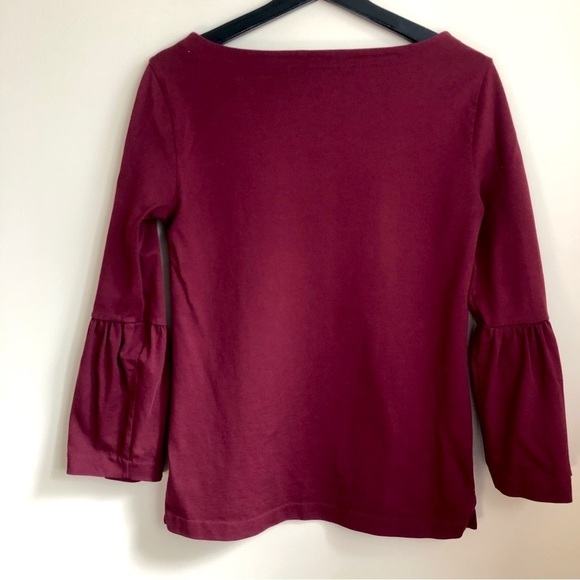 𝅺J.CREW bell sleeves cotton top - Picture 4 of 7